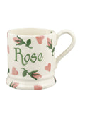 Personalised Little Rose Bud 1/2 Pint Mug