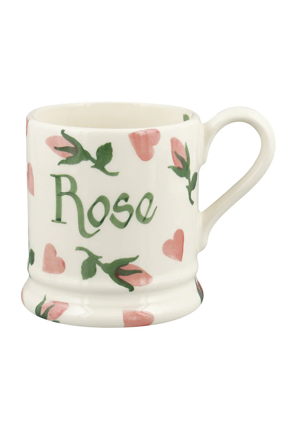 Personalised Little Rose Bud 1/2 Pint Mug